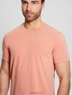 GUESS גברים אלי שטוף טי F8RV3985 לבוש aechmea pinky multi