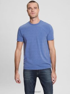 GUESS גברים אלי שטוף טי F8RV4126 לבוש אינדקו נייר מולטי