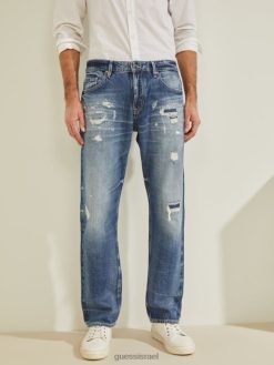 GUESS גברים ג'ינס אקו רודיאו במצוקה F8RV4127 לבוש קַרחוֹן