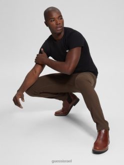 GUESS גברים ג'ינס אקולוגי מחודד F8RV4074 לבוש רב קפה עשיר