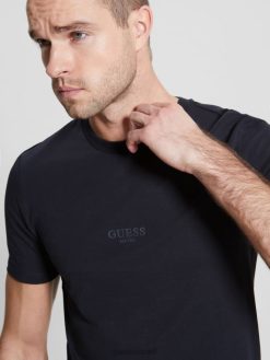 GUESS גברים טי אקולוגית F8RV4099 לבוש כחול אלגנטי