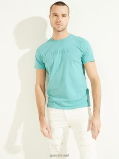 GUESS גברים טי לוגו רקום F8RV4110 לבוש דיו a714