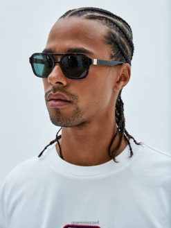 GUESS גברים משקפי שמש טייסים מקוריים F8RV3738 אבזר 53n עוולה