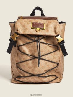 GUESS גברים תיק גב של סלמדה F8RV3242 אבזר בָּמבּוּק