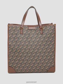 GUESS גברים תיק של אדרלו F8RV3183 אבזר הדפס פרחוני שחור