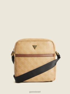GUESS גברים vezzola crossbody שטוח F8RV3246 אבזר בָּמבּוּק