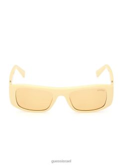 GUESS לִשְׁנֵי הַמִינִים משקפי שמש מלבניים מקוריים F8RV3716 אבזר צהוב
