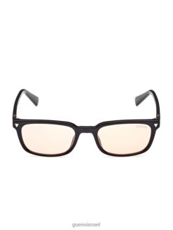 GUESS לִשְׁנֵי הַמִינִים משקפי שמש מלבניים מקוריים F8RV3740 אבזר שָׁחוֹר