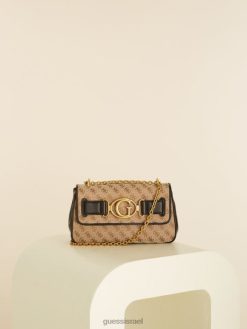 GUESS נשים aviana crossbody עם גג נפתח F8RV2973 תיקים שָׁחוֹר