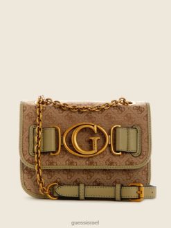 GUESS נשים aviana crossbody קטן להמרה F8RV2933 תיקים לאטה/סלדון