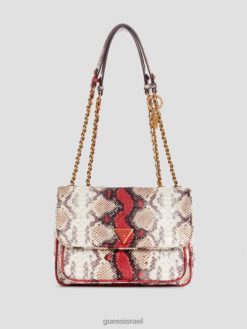 GUESS נשים becci python crossbody להמרה F8RV2753 תיקים מולטי אבטיח