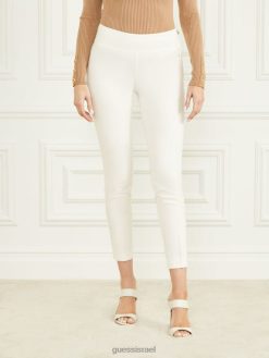 GUESS נשים אוליביה מכנס רזה F8RV2111 לבוש מקדמיה