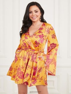 GUESS נשים אימאיה רומפר F8RV491 לבוש הדפס עדן