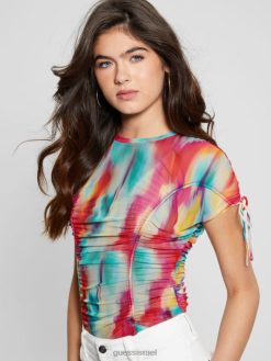 GUESS נשים אקו אמאיה עליונית מצומצמת F8RV1069 לבוש החיים מהירים