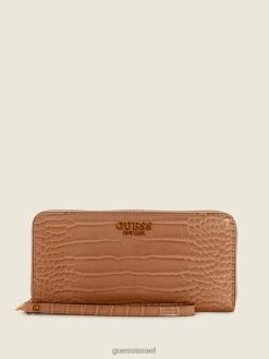GUESS נשים ארנק דפנה גדול עם רוכסן F8RV3159 תיקים camo
