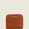 GUESS נשים ארנק דפנה קטן עם רוכסן F8RV3154 תיקים קוניאק בהיר