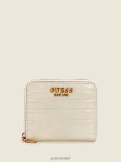 GUESS נשים ארנק דפנה קטן עם רוכסן F8RV3156 תיקים חום/חום מצרי