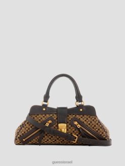 GUESS נשים בל וינטג' ילקוט חברה קטנה F8RV3042 תיקים מולטי חום