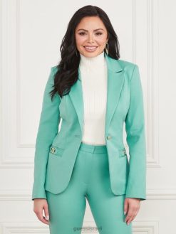 GUESS נשים בלייזר פרנקה F8RV1811 לבוש שמיים וינטג'