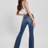 GUESS נשים ג'ינס משופשף מתרחב משנות ה-70 אקולוגי פופ F8RV39 לבוש את לימה