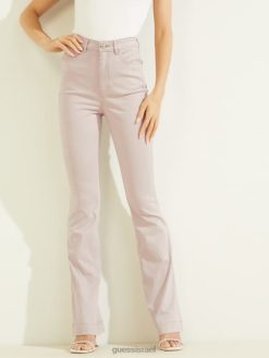 GUESS נשים ג'ינס מתרחב משנות ה-70 של סאטן פופ F8RV208 לבוש אבק יום