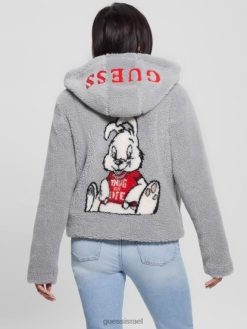 GUESS נשים ז'קט דייזי F8RV1909 לבוש אפור אלוהי