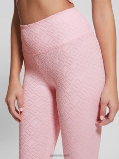 GUESS נשים חותלות לוגו של דנה F8RV2352 לבוש סיכה שטופה עם תבליט