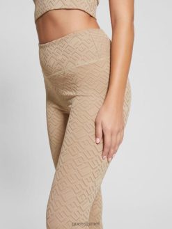 GUESS נשים חותלות לוגו של דנה F8RV2384 לבוש חימר תרמי מוטבע ב-g