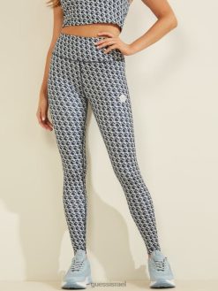 GUESS נשים חותלות לוגו של קייטלין F8RV2527 לבוש allover gj כחול משולב