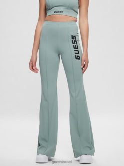 GUESS נשים חותלות מתלקחות של אזליה F8RV2397 לבוש אפור מלא