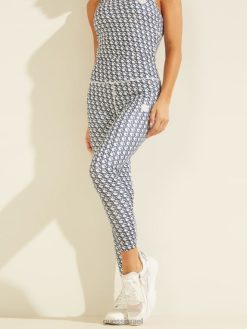 GUESS נשים חותלות עם הדפס לוגו של קייטלין F8RV2406 לבוש logomania gj sea navy com