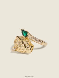 GUESS נשים טבעת פנתר יחיד F8RV3922 אבזר זהב