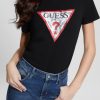GUESS נשים טי לוגו קלאסי אקולוגי F8RV1579 לבוש שחור כזפת