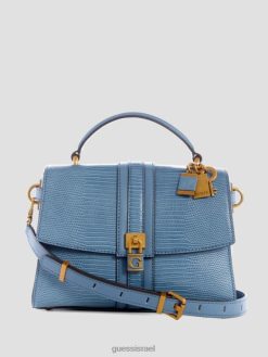 GUESS נשים ידית עליונה במרקם ג'ינברה F8RV2863 תיקים צִפחָה