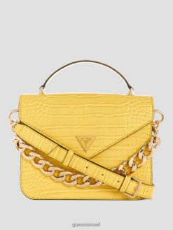 GUESS נשים ידית ריטור עליונה Crossbody F8RV2832 תיקים צהוב