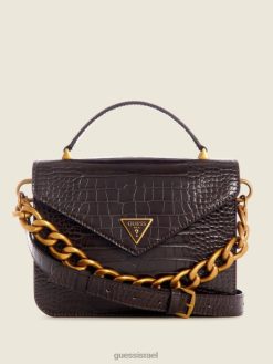 GUESS נשים ידית ריטור עליונה Crossbody F8RV2845 תיקים אספרסו