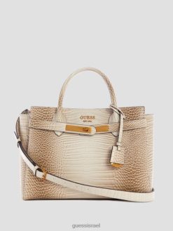 GUESS נשים ילקוט החברה הגבוהה של enisa F8RV2871 תיקים לבן