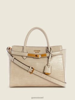 GUESS נשים ילקוט החברה הגבוהה של enisa F8RV3280 תיקים חום/חום מצרי