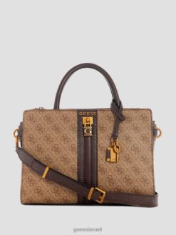 GUESS נשים ילקוט החברה עלית לוגו ginevra F8RV2952 תיקים לוגו לאטה