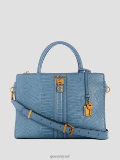 GUESS נשים ילקוט חברה עילית במרקם ג'ינברה F8RV2879 תיקים צִפחָה