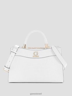 GUESS נשים ילקוט חברה של נל קרוק F8RV2818 תיקים מולטי לבן