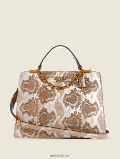 GUESS נשים ילקוט חברת kristle python F8RV3303 תיקים שמש