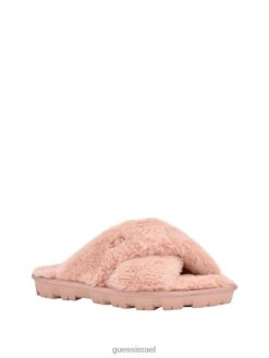 GUESS נשים כפכף פרווה צולבת F8RV3502 הַנעָלָה וָרוֹד