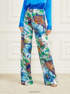 GUESS נשים לוסי מכנס F8RV2080 לבוש הדפס קסמי מזל