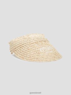 GUESS נשים מגן קש לנה F8RV3784 אבזר לבן