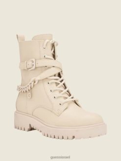 GUESS נשים מגפי עזר של אבזם olisie F8RV3512 הַנעָלָה שנהב 150