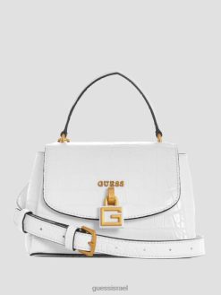 GUESS נשים מיני קרוקודיל מזויף מונטריאול F8RV2869 תיקים מולטי לבן