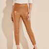 GUESS נשים מכנס הארלו F8RV2155 לבוש חום חלודה