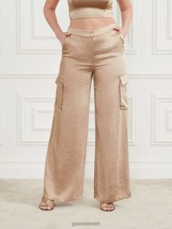 GUESS נשים מכנס ורה F8RV2010 לבוש רב מודע