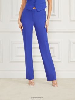 GUESS נשים מכנס ז'קלין F8RV2077 לבוש כחול תכשיט